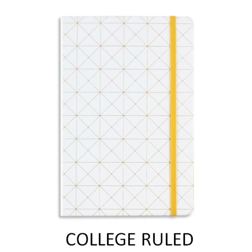A5 GEOMETRY GOLDEN BLOCKING COVER(COLLEGE RULED)
